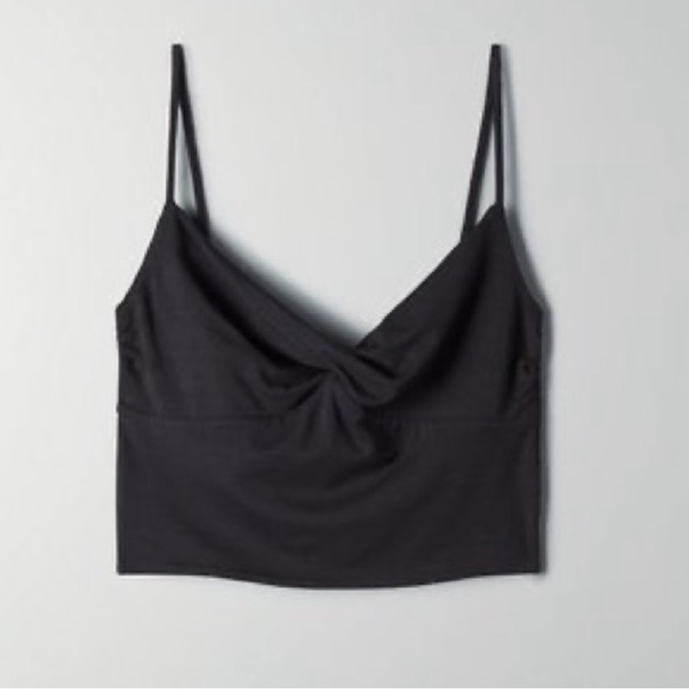 Aritzia Wilfred Free Crop Twist Tank Top